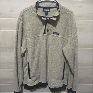 Mens Patagonia Shearling Button Pullover Sweater